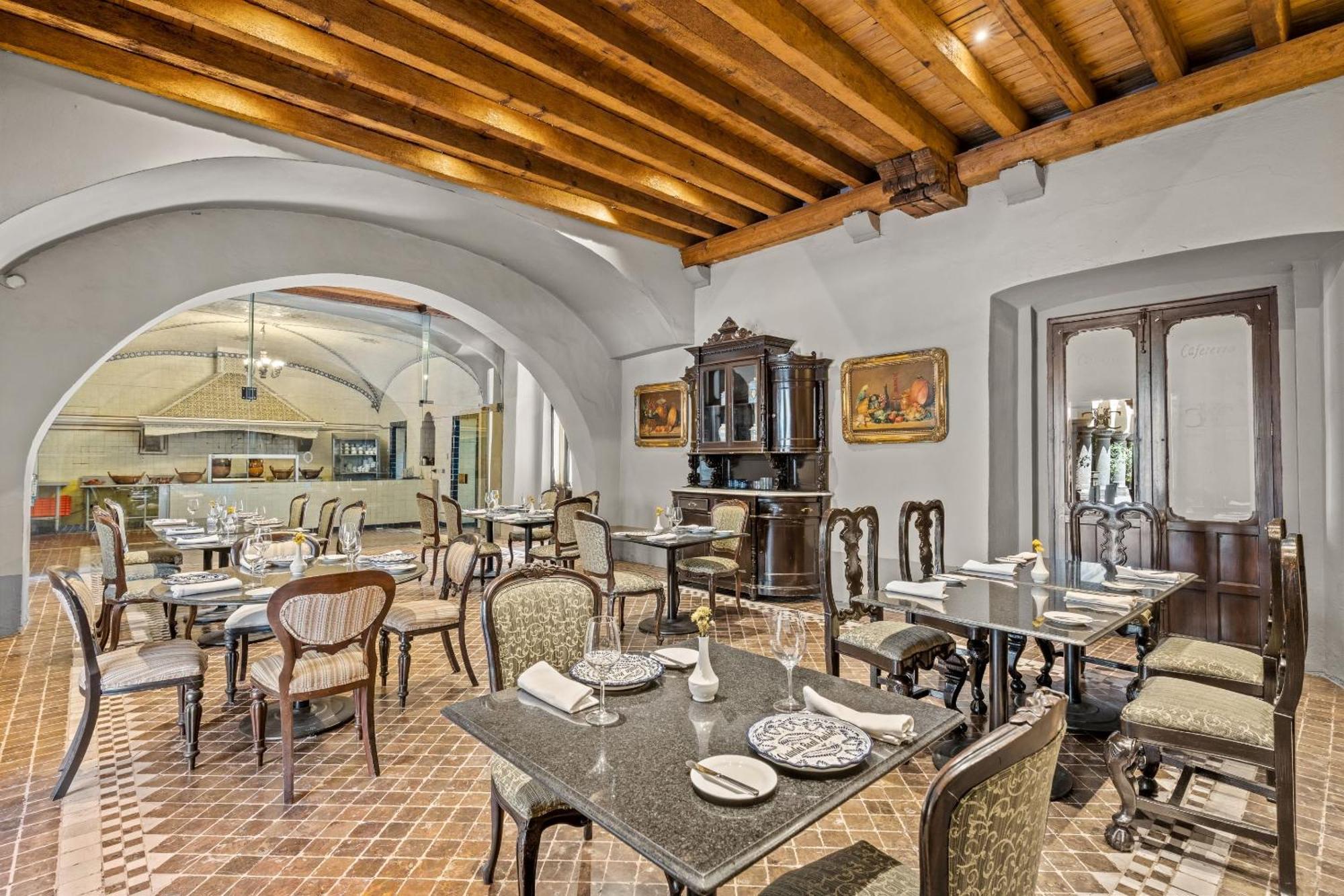 Quinta Real Puebla Hotell Eksteriør bilde Restaurant interior
