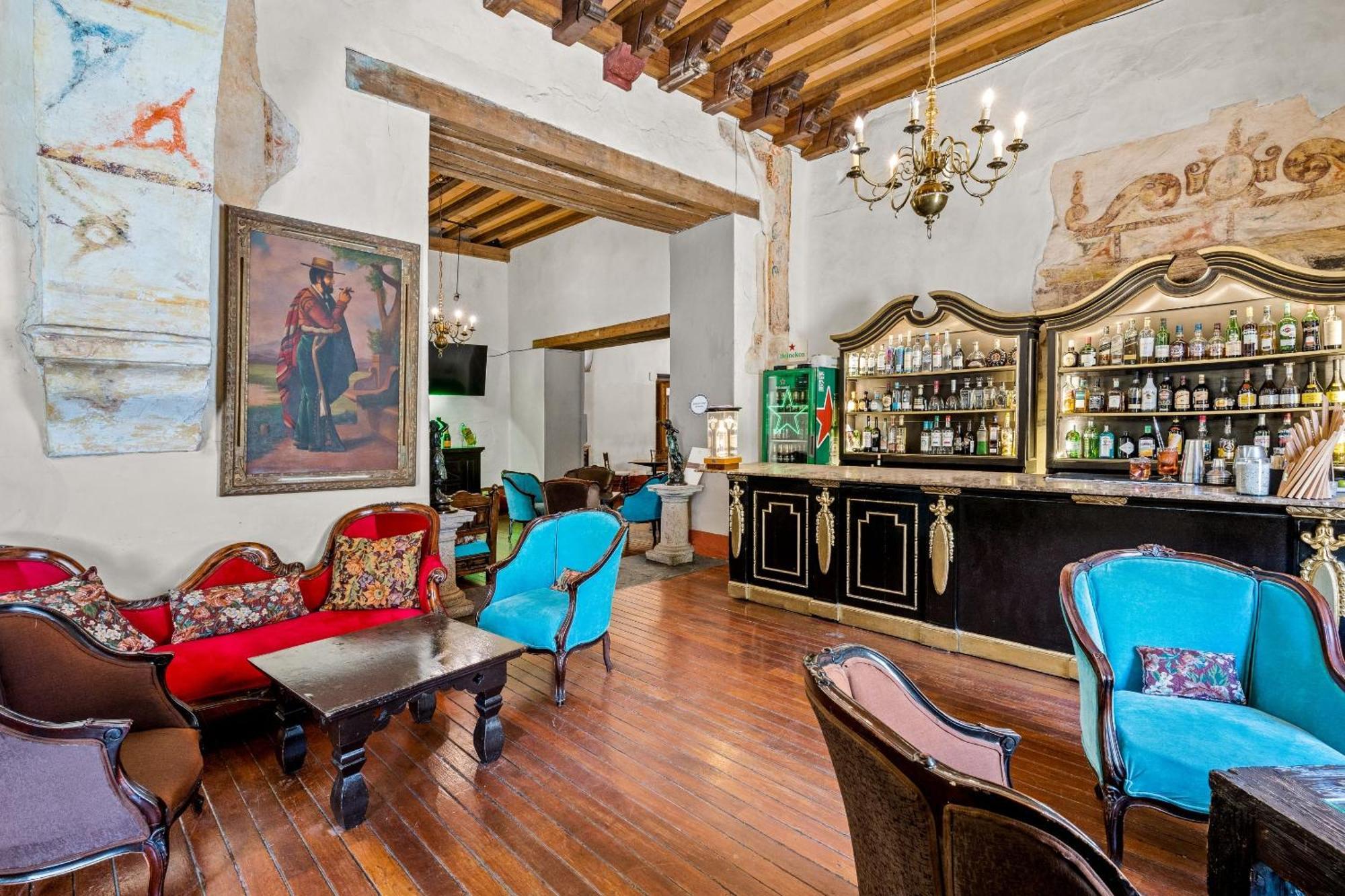 Quinta Real Puebla Hotell Eksteriør bilde The bar at the Hotel Casa Grande