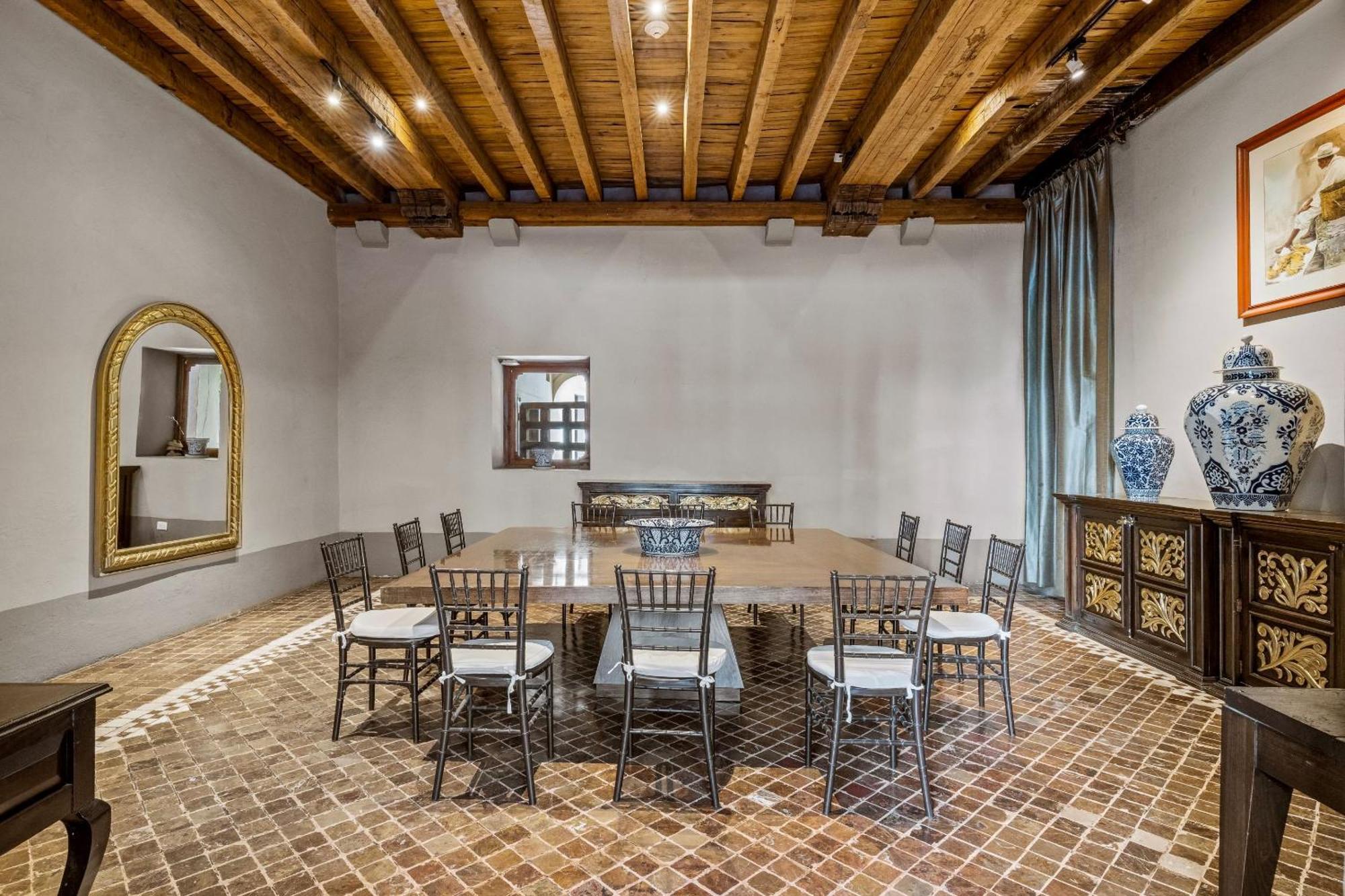 Quinta Real Puebla Hotell Eksteriør bilde The dining room